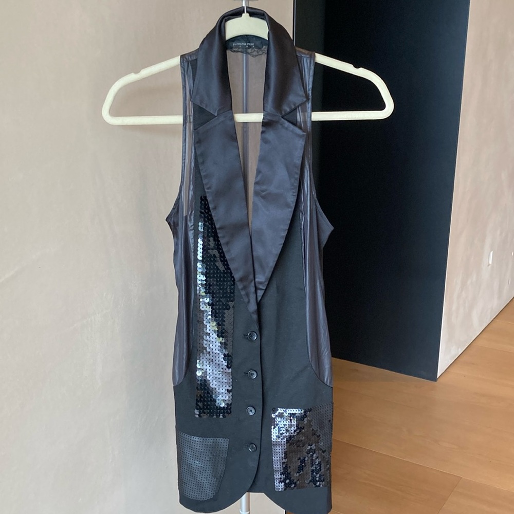 Patrizia Pepe Tuxedo Vest
